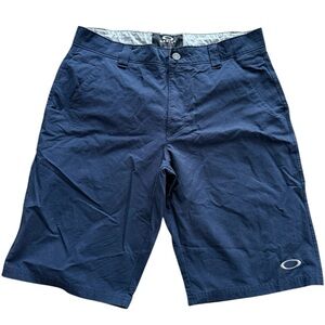 Oakley Men's Dark Blue Flat Front Shorts